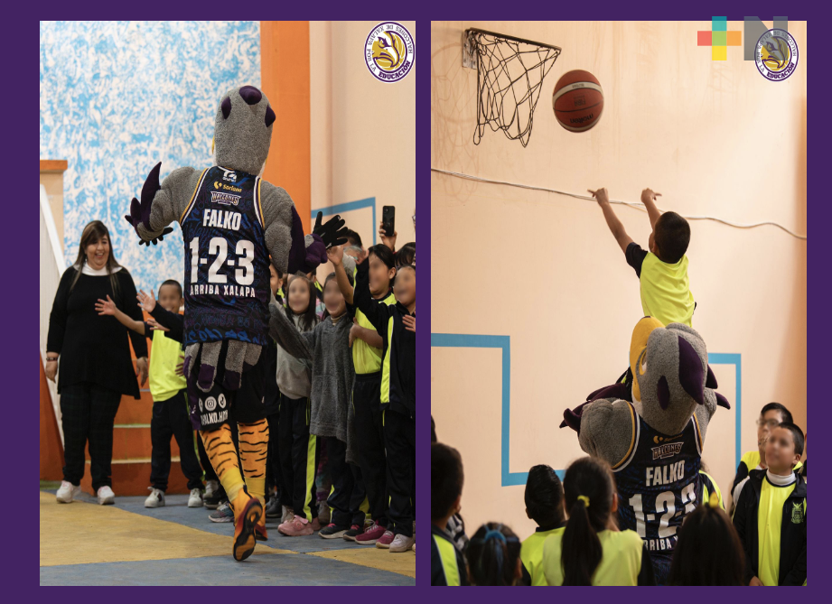 Halcones de Xalapa visita la escuela primaria «Francisco Ramos Salas» 